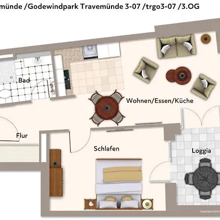 Godewindpark Travemuende Godewindpark Travemuende 3-07 Apartmán